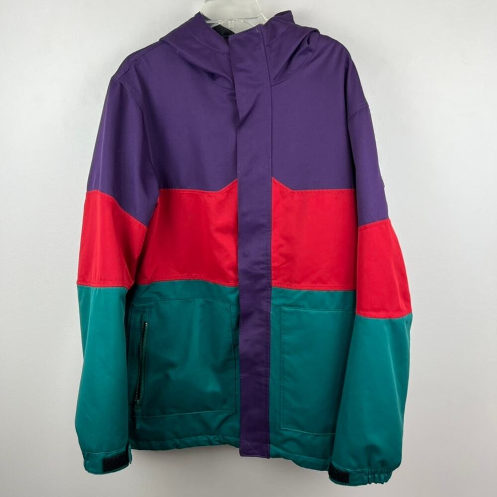 Vintage Mens' 90s Retro Aperture Waterproof Color Block Jacket Size L